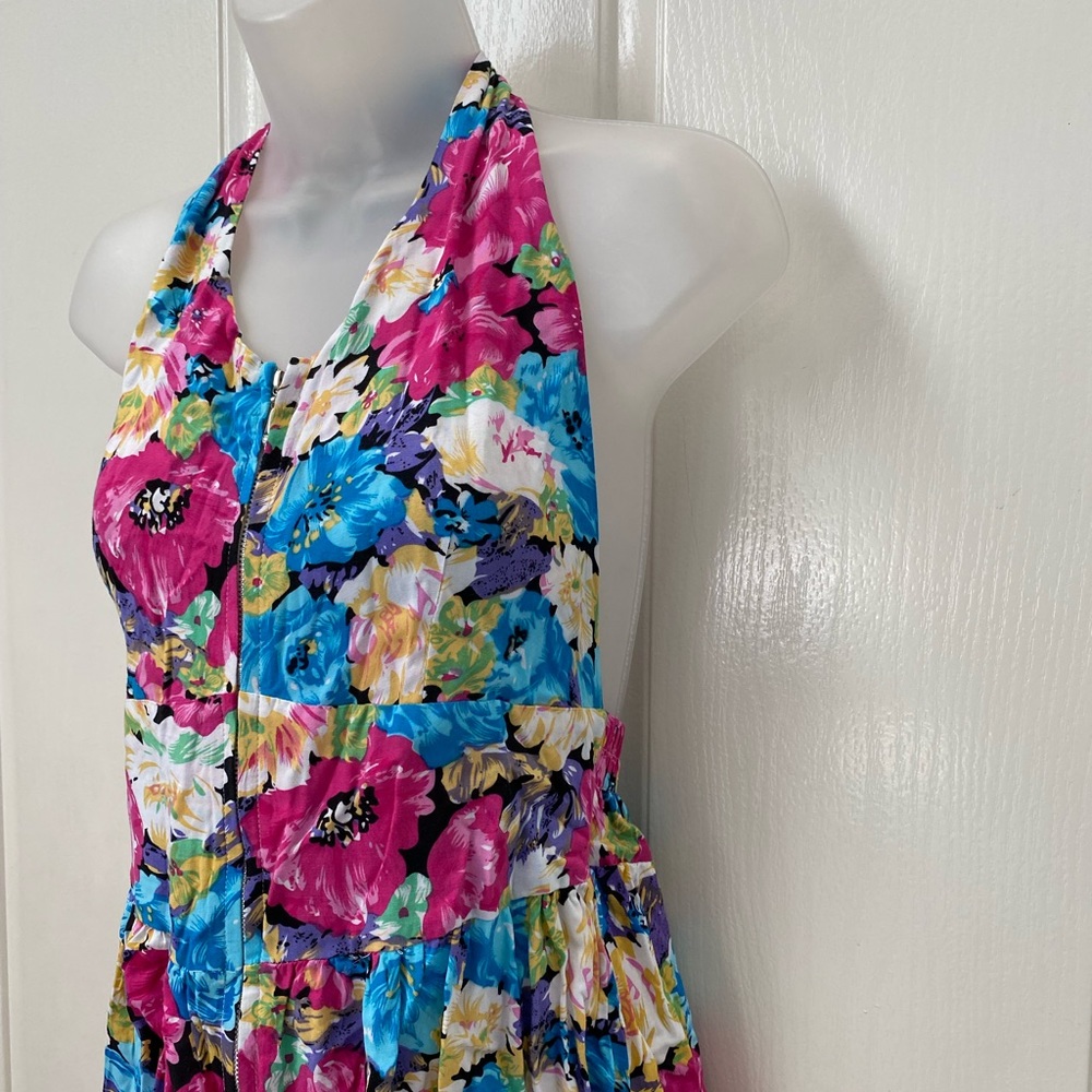🔴NEW wTag-ICU Floral Halter Mini Dress S